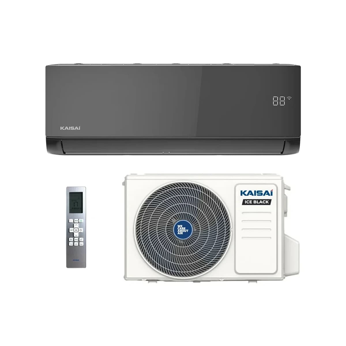 SET Klimatizácia nástenná KAISAI ICE BLACK 7,0 kW – kompletný set 7,0 kW, energetická trieda A++ - foto 1
