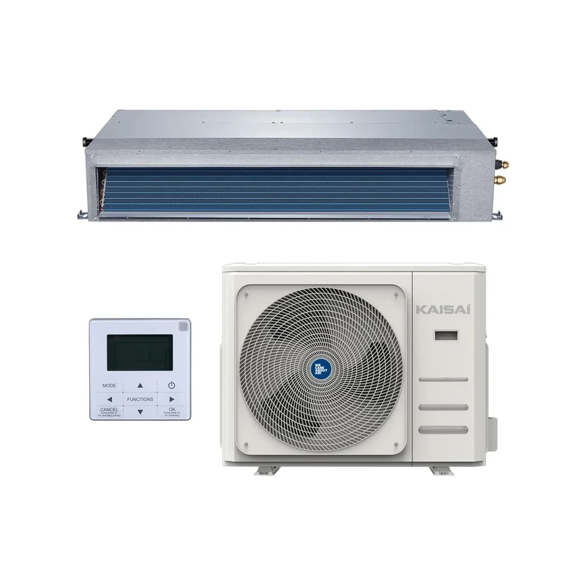 SET Klimatizácia kanálová KAISAI SLIM duct 10,6 kW – kompletný set 10,6 kW, energetická trieda A++ - foto 1