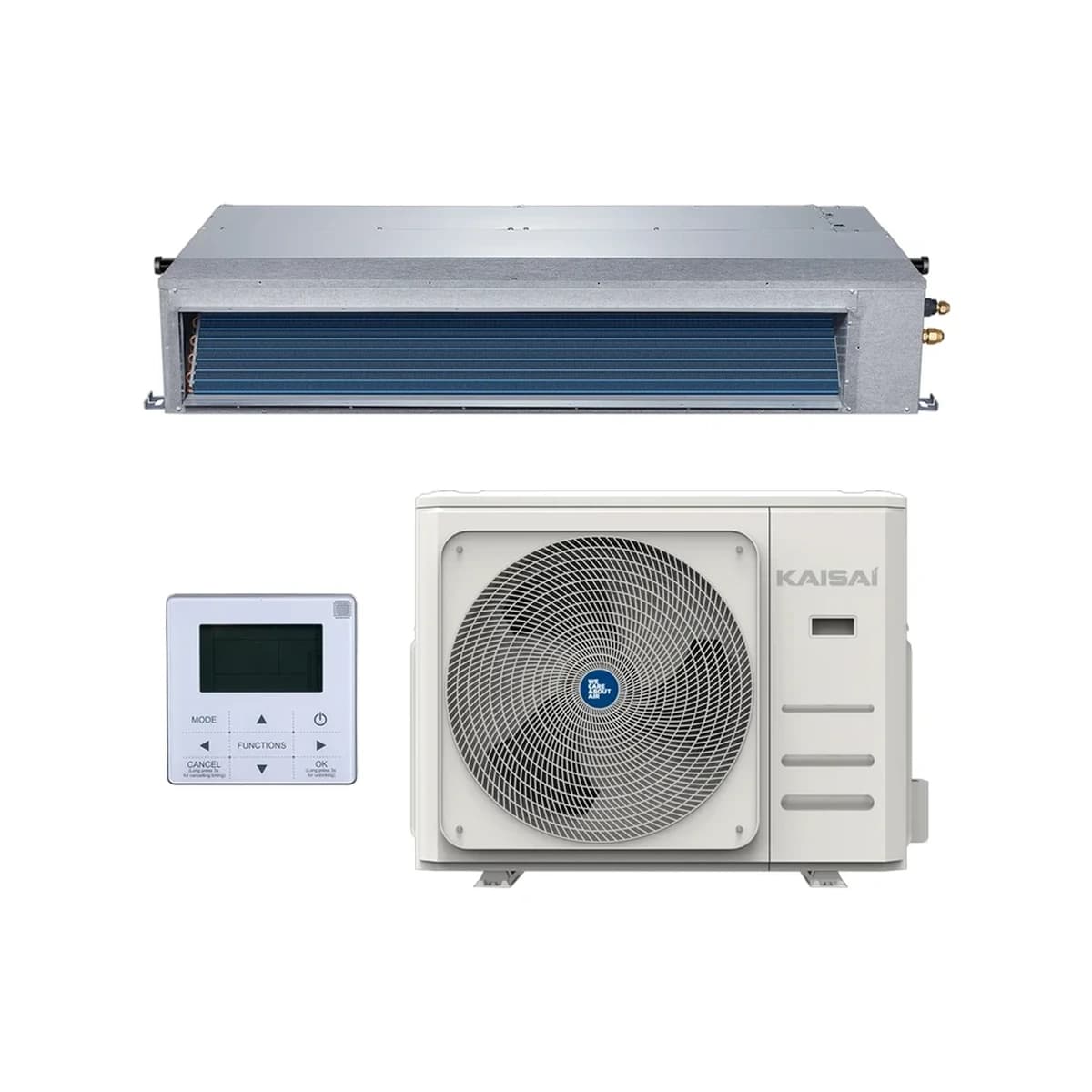 SET Klimatizácia kanálová KAISAI SLIM duct 7,0 kW – kompletný set 7,0 kW, energetická trieda A++ - foto 1
