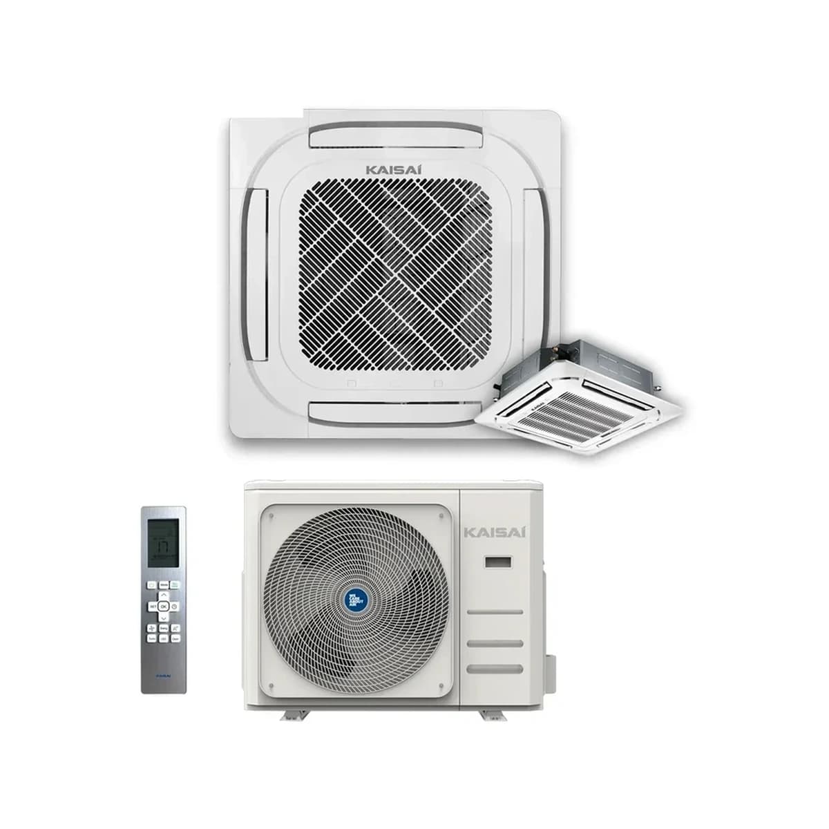 SET Klimatizácia kazetová SUPER SLIM KAISAI 10,6 kW KCD-36HRG32X/KOD30U-36HFN32X – kompletný set 10,6 kW, energetická trieda A++ - foto 1