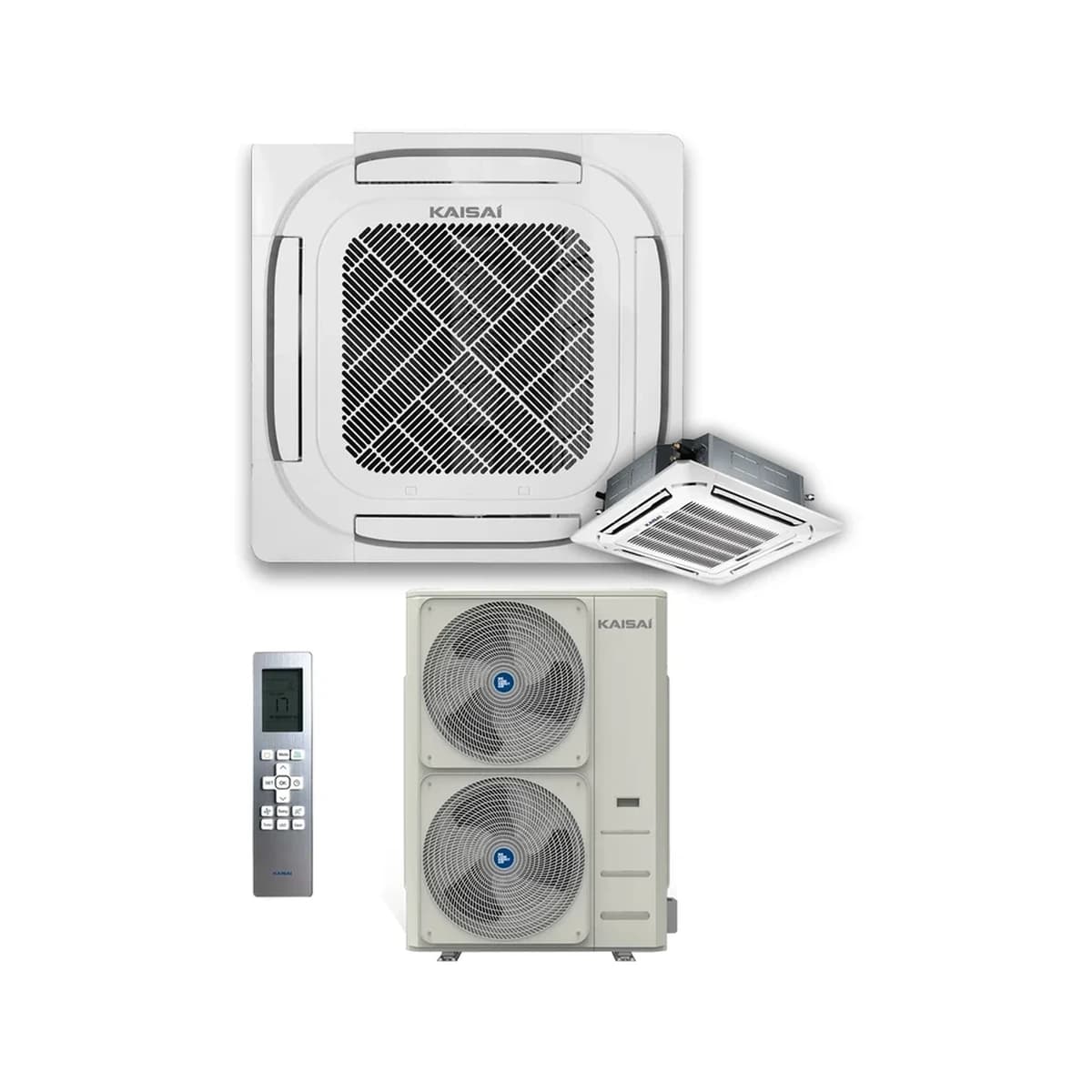 SET Klimatizácia kazetová SUPER SLIM KAISAI 14,1 kW KCD-48HRG32X/KOE30U-48HFN32X – kompletný set 14,1 kW, energetická trieda A++ - foto 1