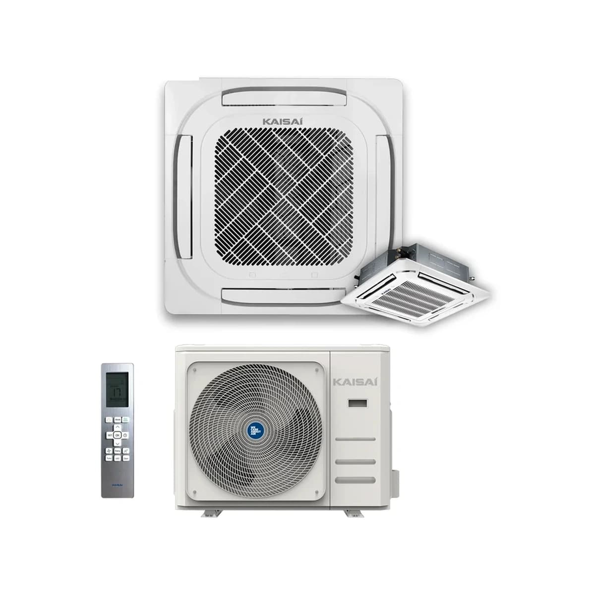SET Klimatizácia kazetová SUPER SLIM KAISAI 7,0 kW KCD-24HRG32X/KOX430-24HFN32X – kompletný set 7,0 kW, energetická trieda A++ - foto 1