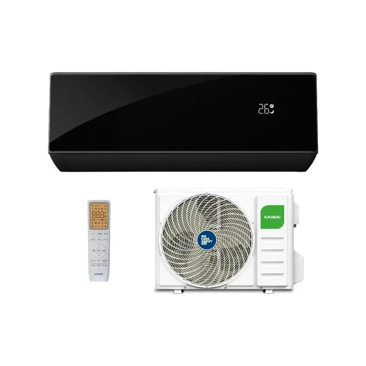 SET Klimatizácia nástenná KAISAI PRO HEAT+ 5,2 kW Black – kompletný set 5,2 kW, energetická trieda A+++ - foto 1