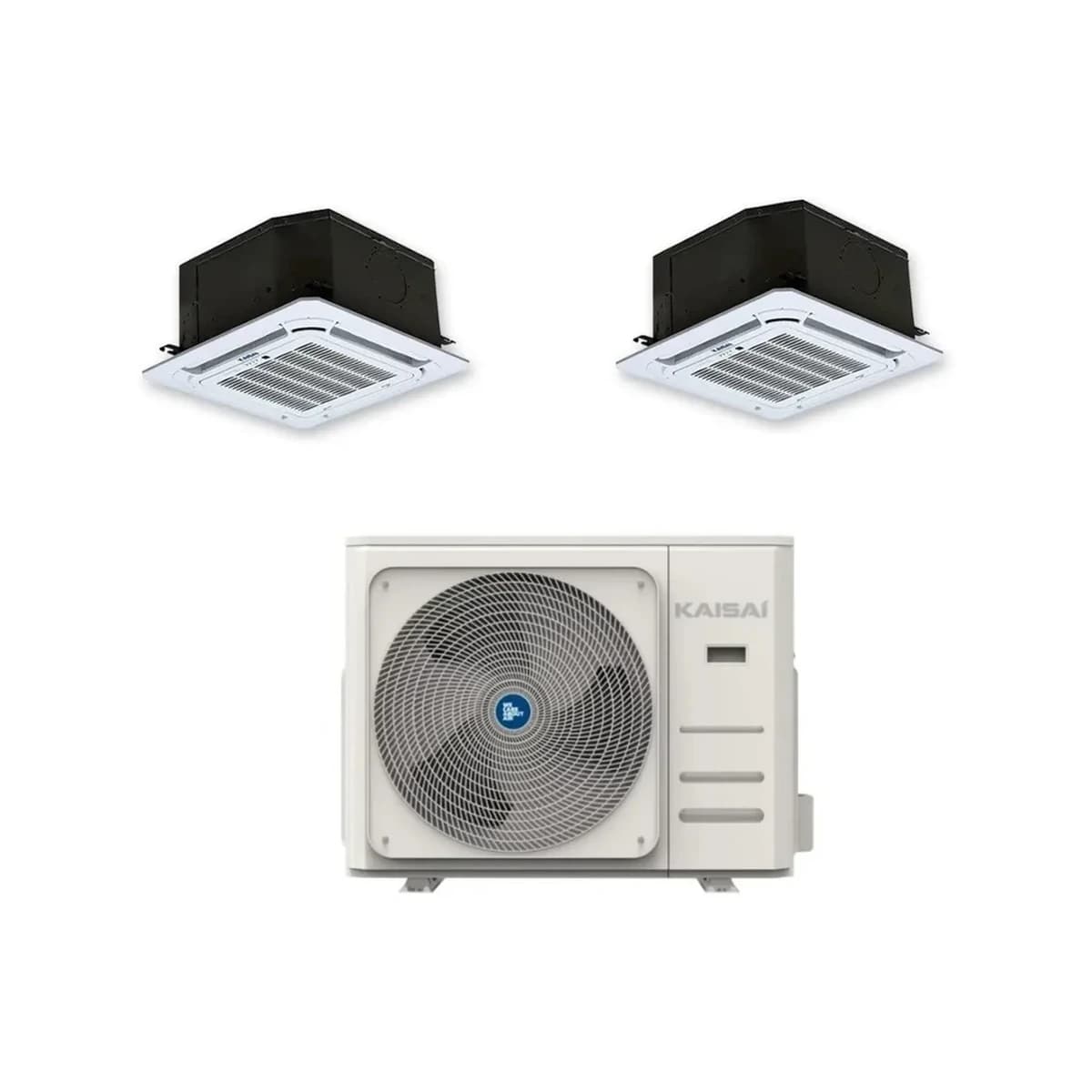 SET Klimatizácia kazetová KAISAI 2 × KCA4U-18HRG32X KOD30U-36HFJ32X 10,6KW Twin – Kaisai