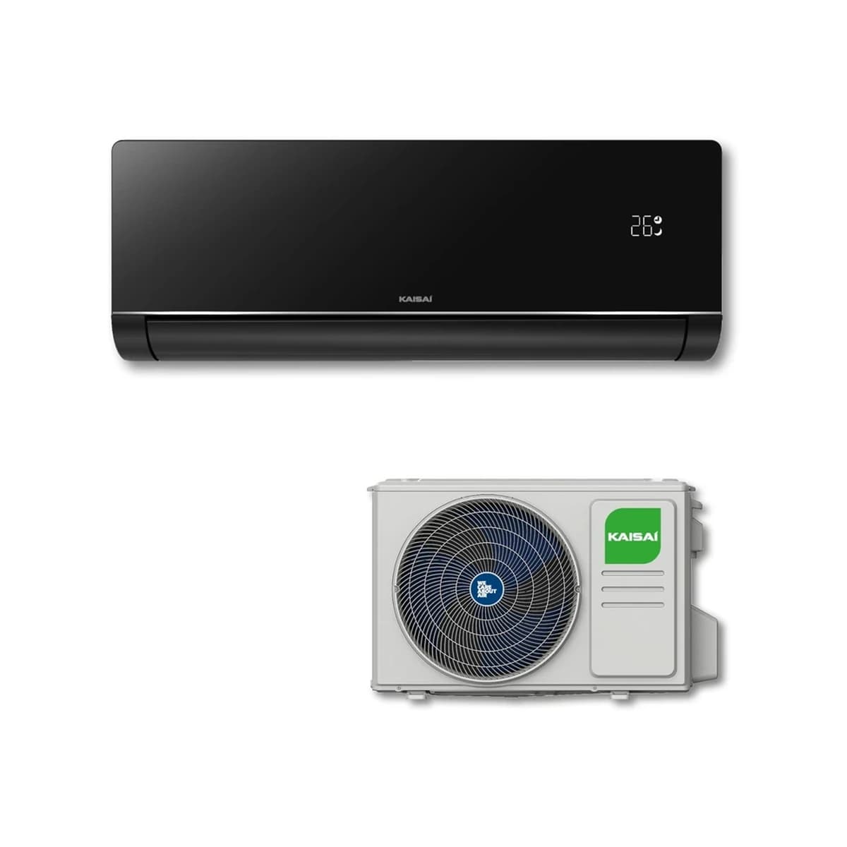 SET Klimatizácia nástenná KAISAI ART 7,0 kW Black – kompletný set 7,0 kW, energetická trieda A+++ - foto 1