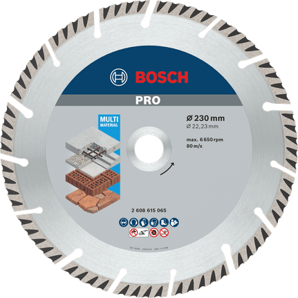 Bosch PRO Multi Material 230 × 22,23 mm, 2.608.615.065 – oficiálna fotografia výrobcu