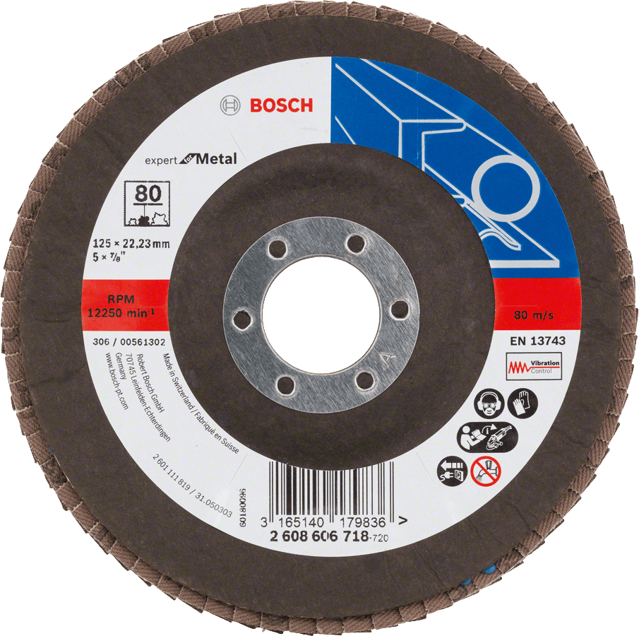 Bosch X551 Expert for Metal 125 × 22,23 mm K80, 2.608.606.718 – oficiálna fotografia výrobcu