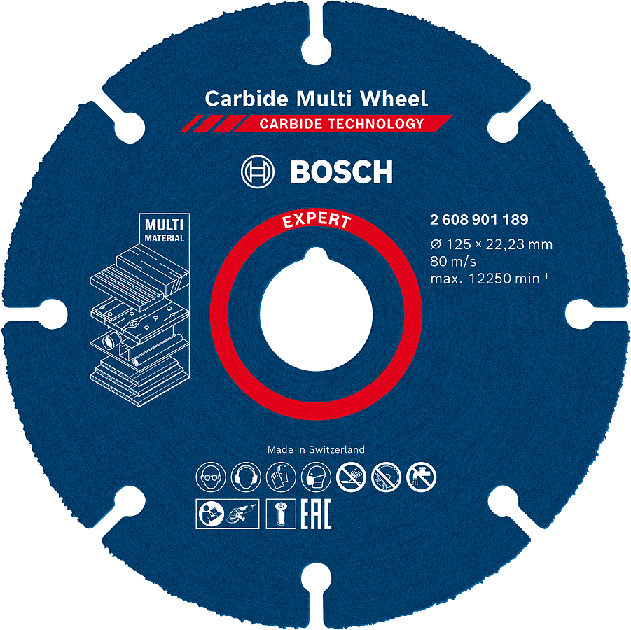 Bosch EXPERT Carbide Multi Wheel 125 × 22,23 mm, 2.608.901.189 – oficiálna fotografia výrobcu
