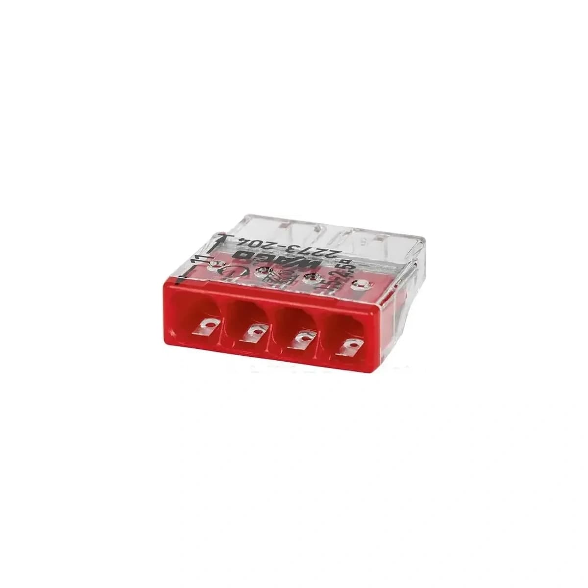 PUSH WIRE svorka WAGO 2273-204, 4 vodiče, 0,5–2,5 mm² – produktová fotografia, SKU 8200065