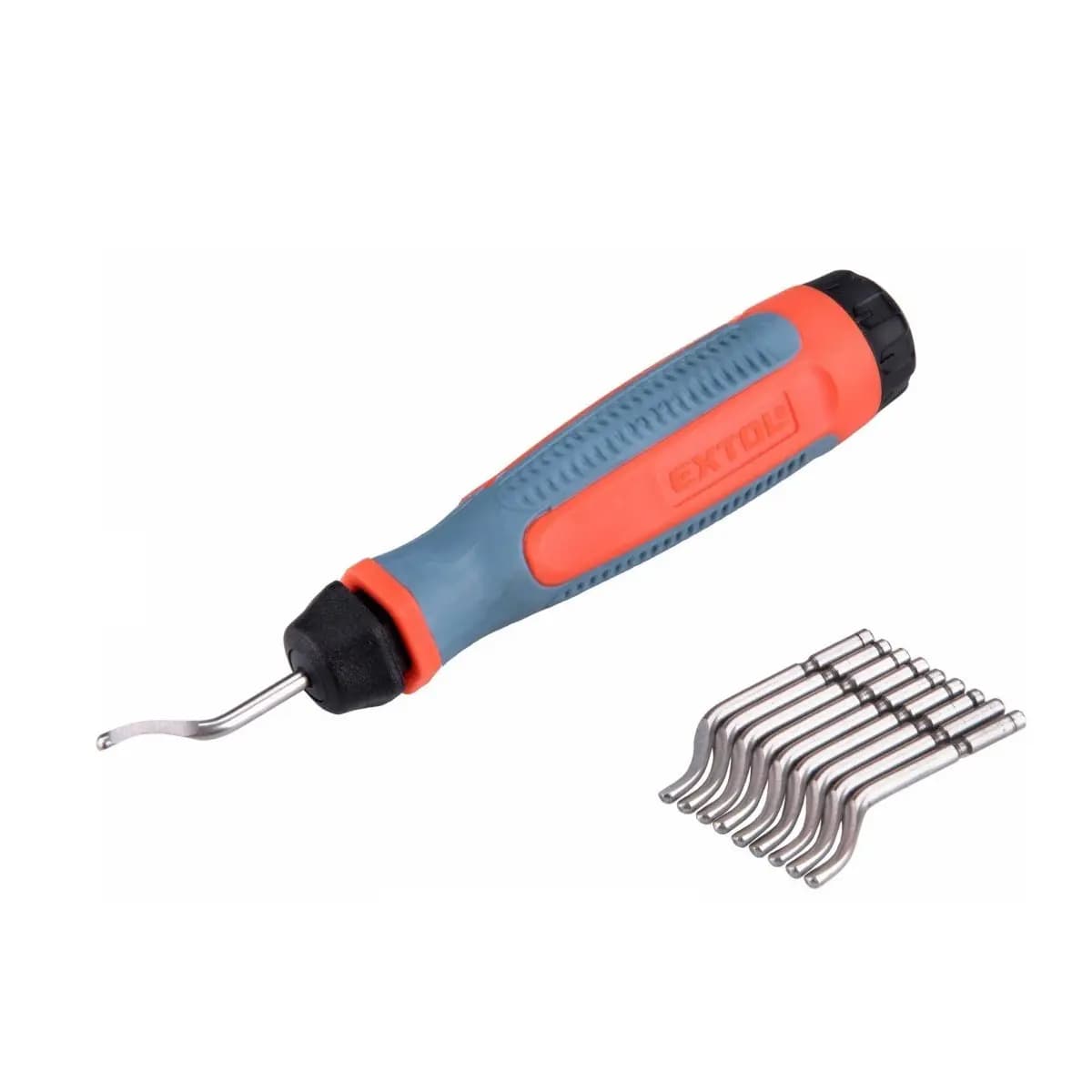 Odhrotovač s 10 náhradnými čepeľami HRC 65–66 – produktová fotografia, SKU 8200192 - foto 1